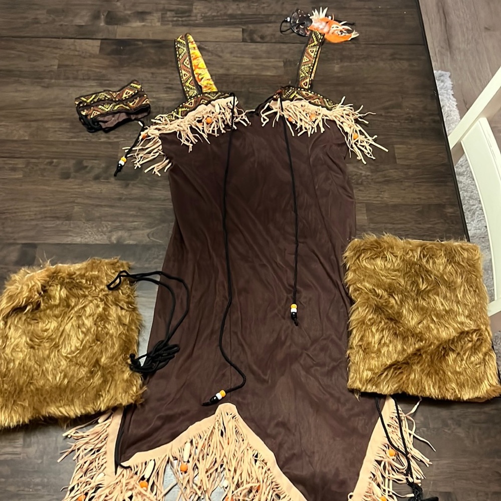Indian princess teen costume, size 3–5